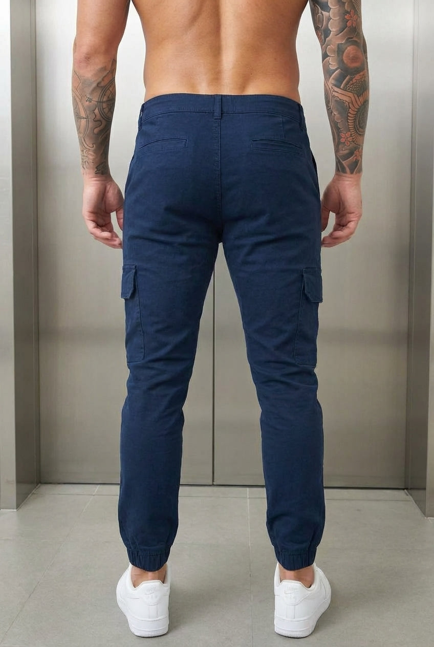 Olympus Navy Cargo Jogger Pants