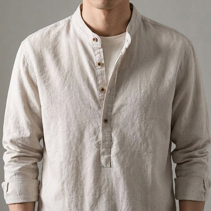 Wenley Band-Collar Shirt