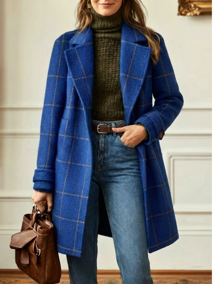 Elowen | Timeless Plaid Long Coat