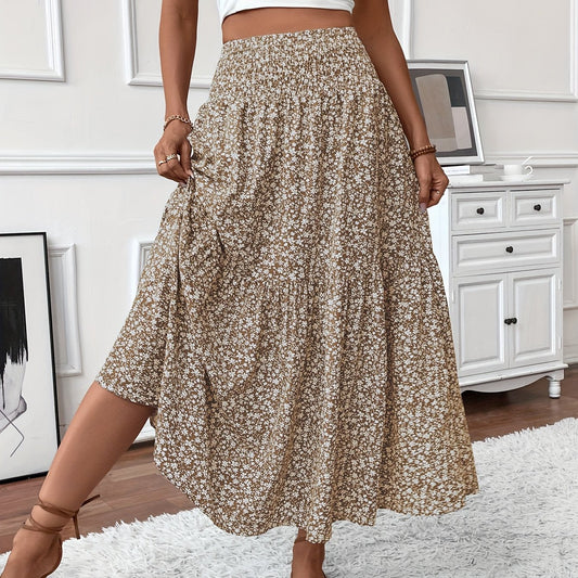 Elena Ditsy Floral Print Skirt