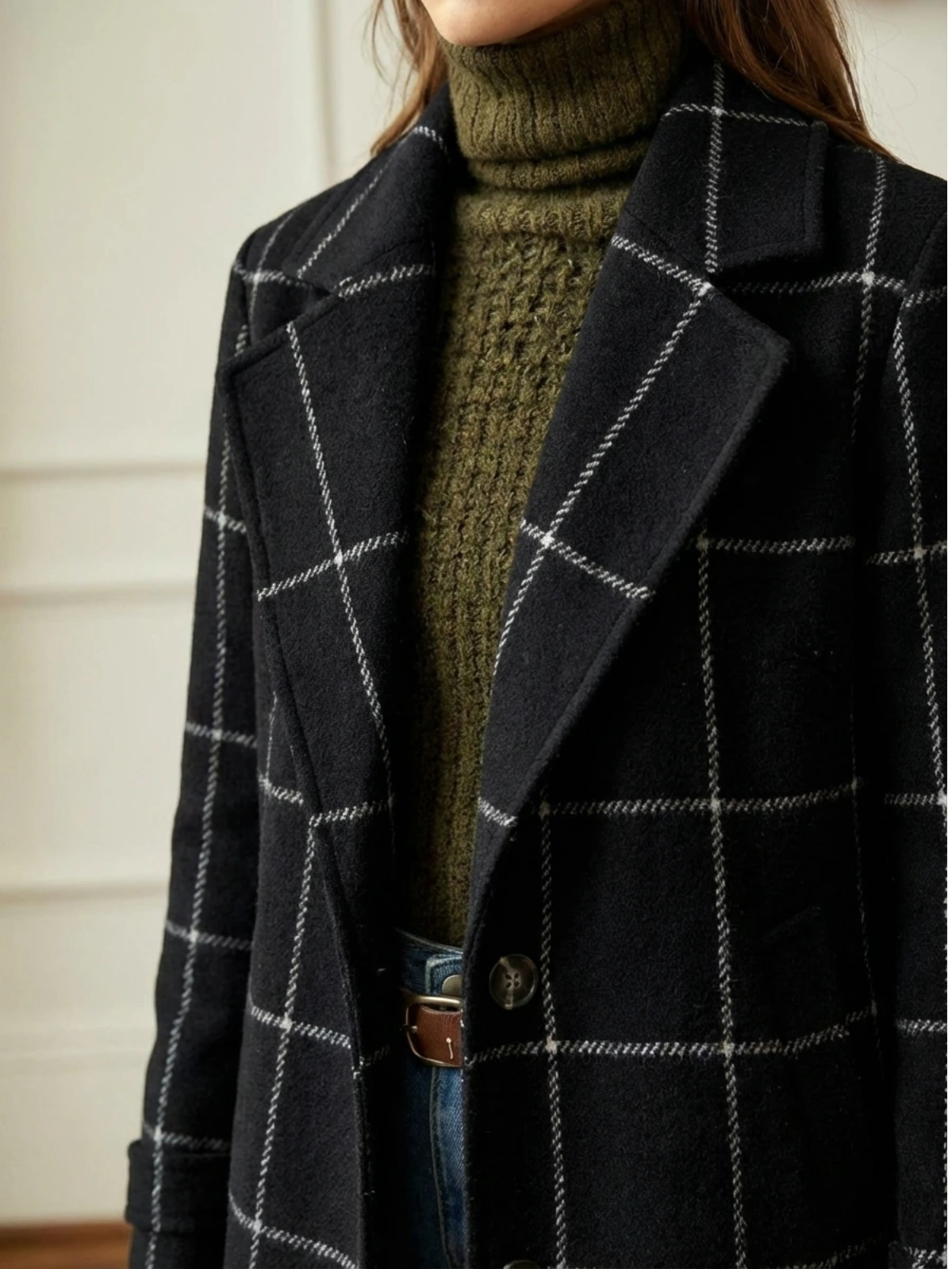 Elowen | Timeless Plaid Long Coat