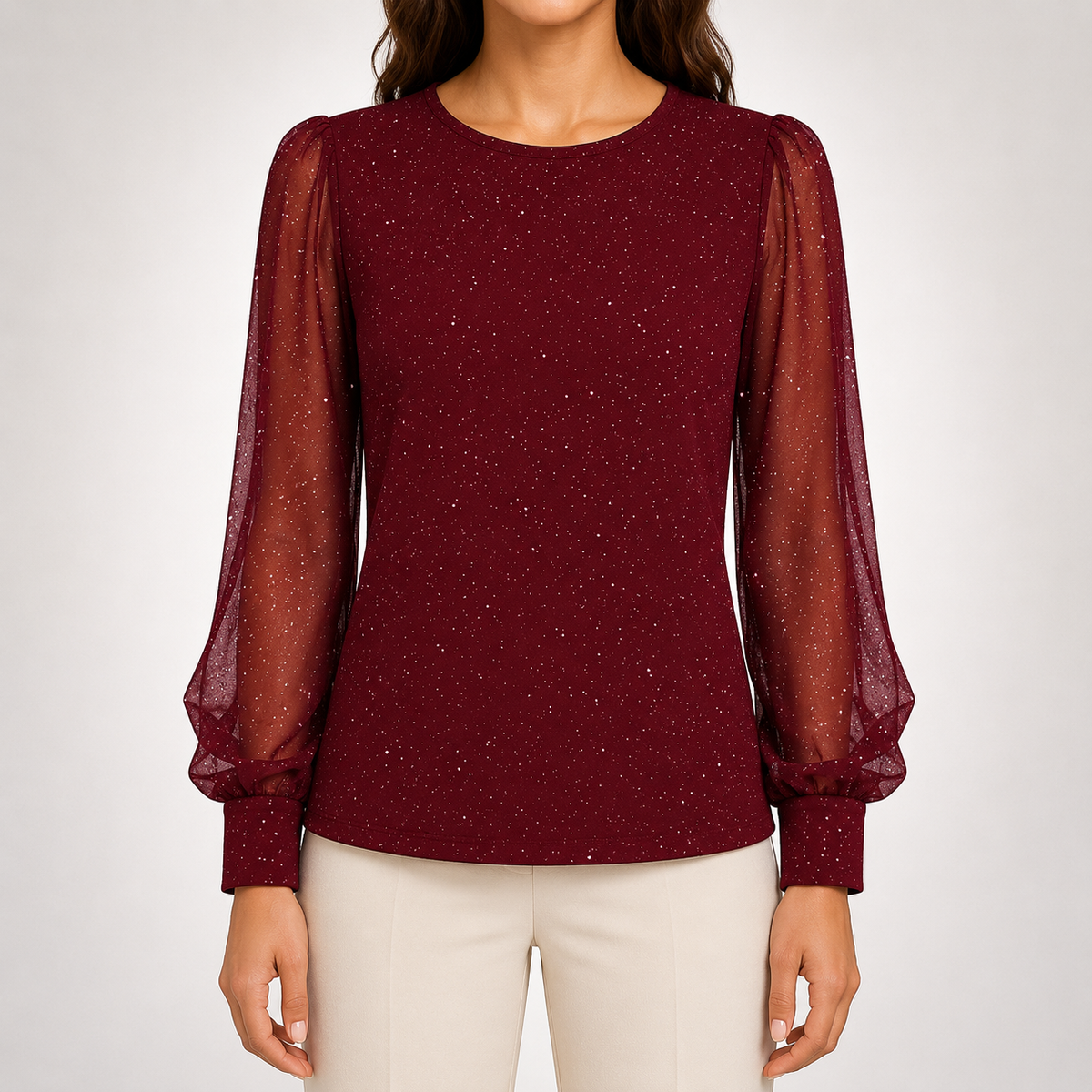 Elara Shimmer Blouse