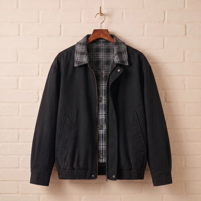 PLAID PLACKET JACKET