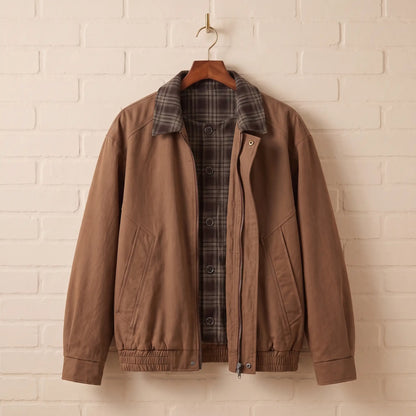 PLAID PLACKET JACKET