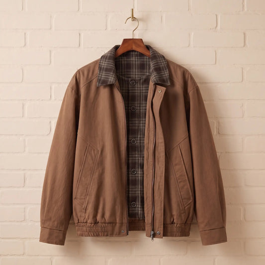 PLAID PLACKET JACKET