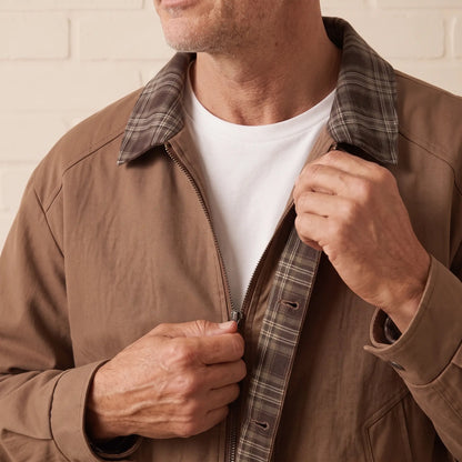PLAID PLACKET JACKET