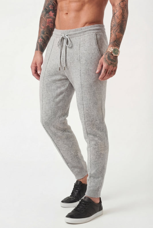 CloudSoft Merino Pants – Light Grey