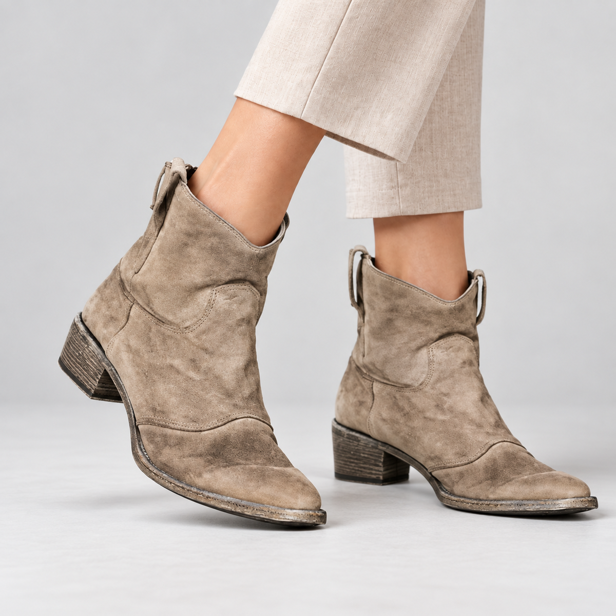 Lucille Women's Soft Suede Western Boots
